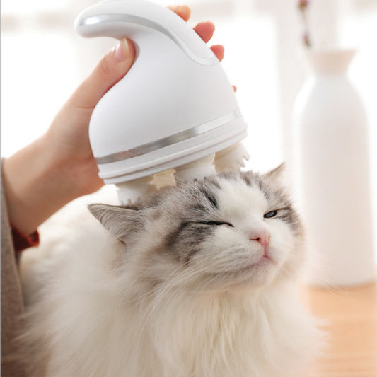 Automatic Pet Massager – Soothing Electric Head Massage for Pets