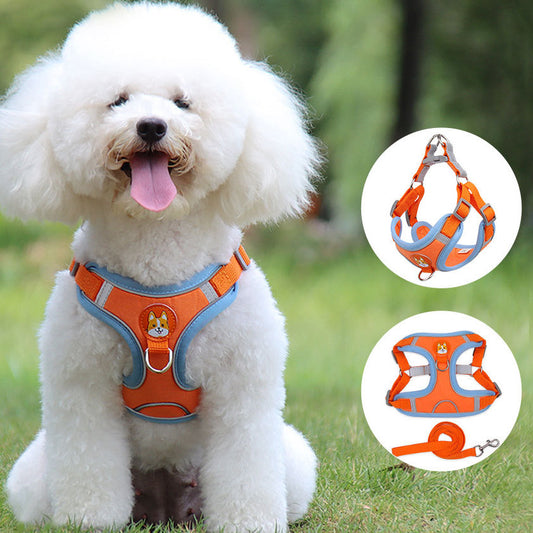 Comfort Fit Pet Harness – Breathable & Reflective with Leash