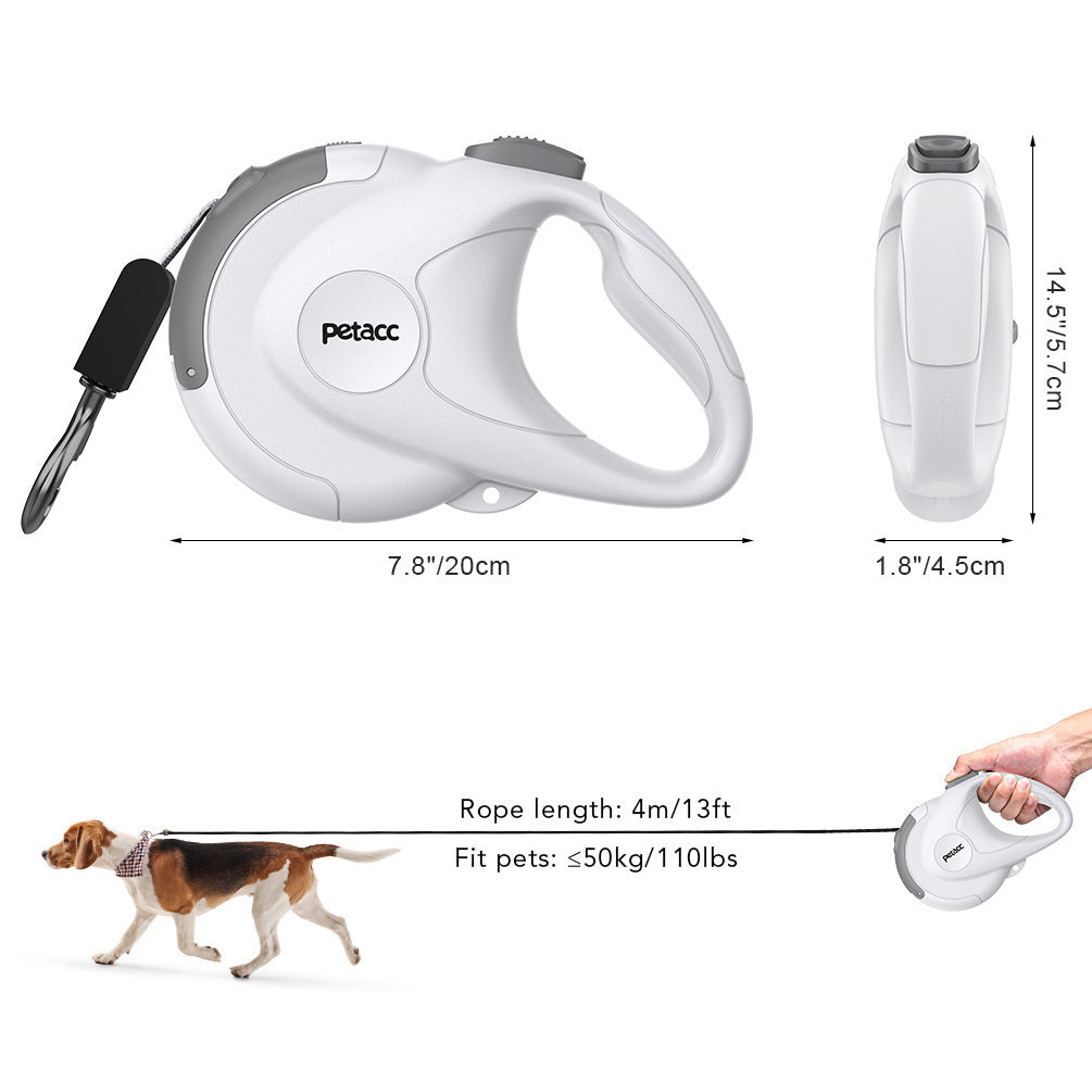 Retractable Reflective Pet Leash – Safe & Comfortable Walking