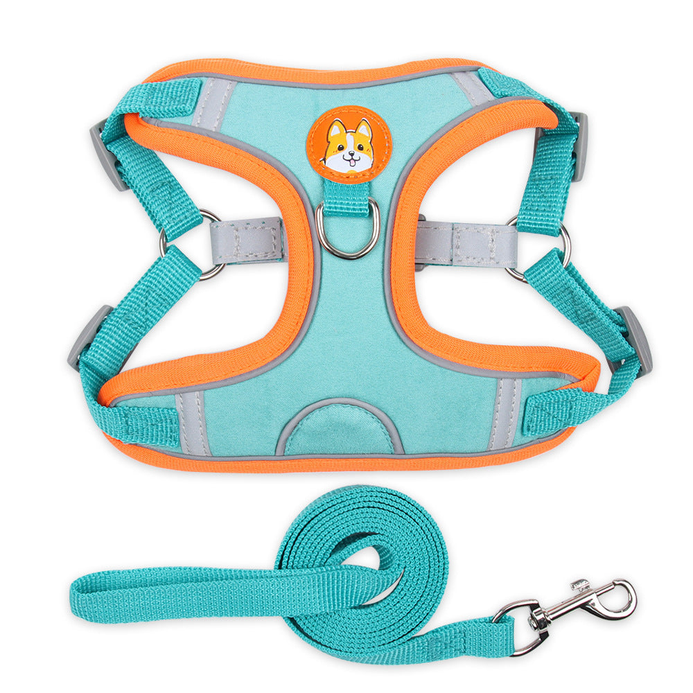 Comfort Fit Pet Harness – Breathable & Reflective with Leash