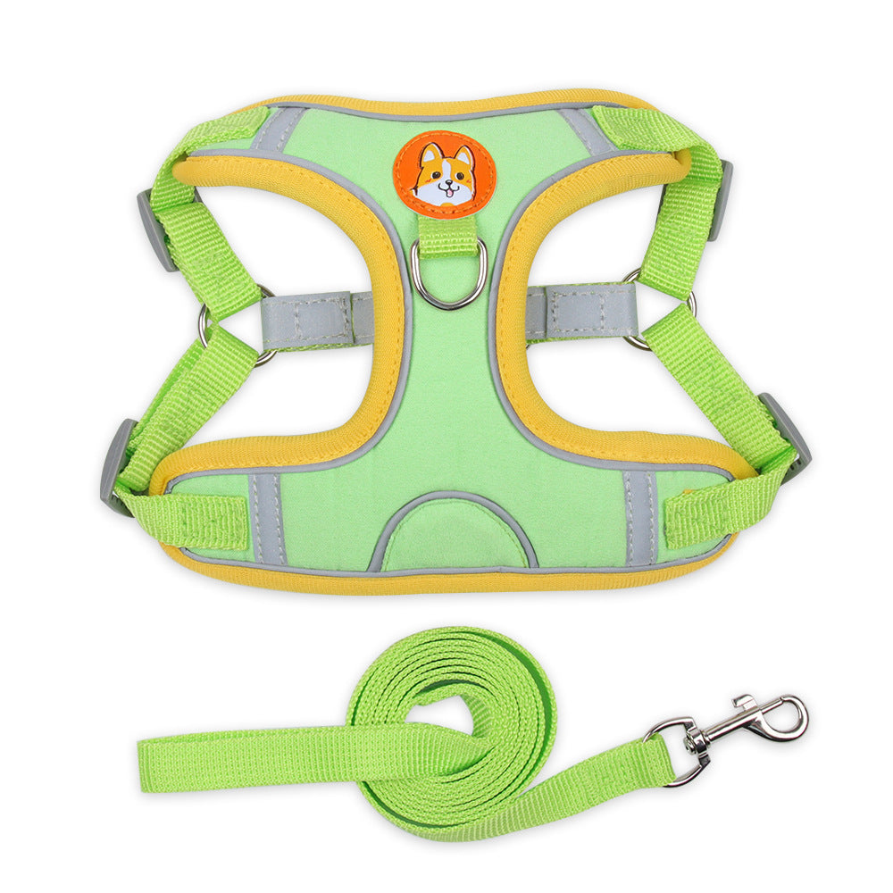 Comfort Fit Pet Harness – Breathable & Reflective with Leash