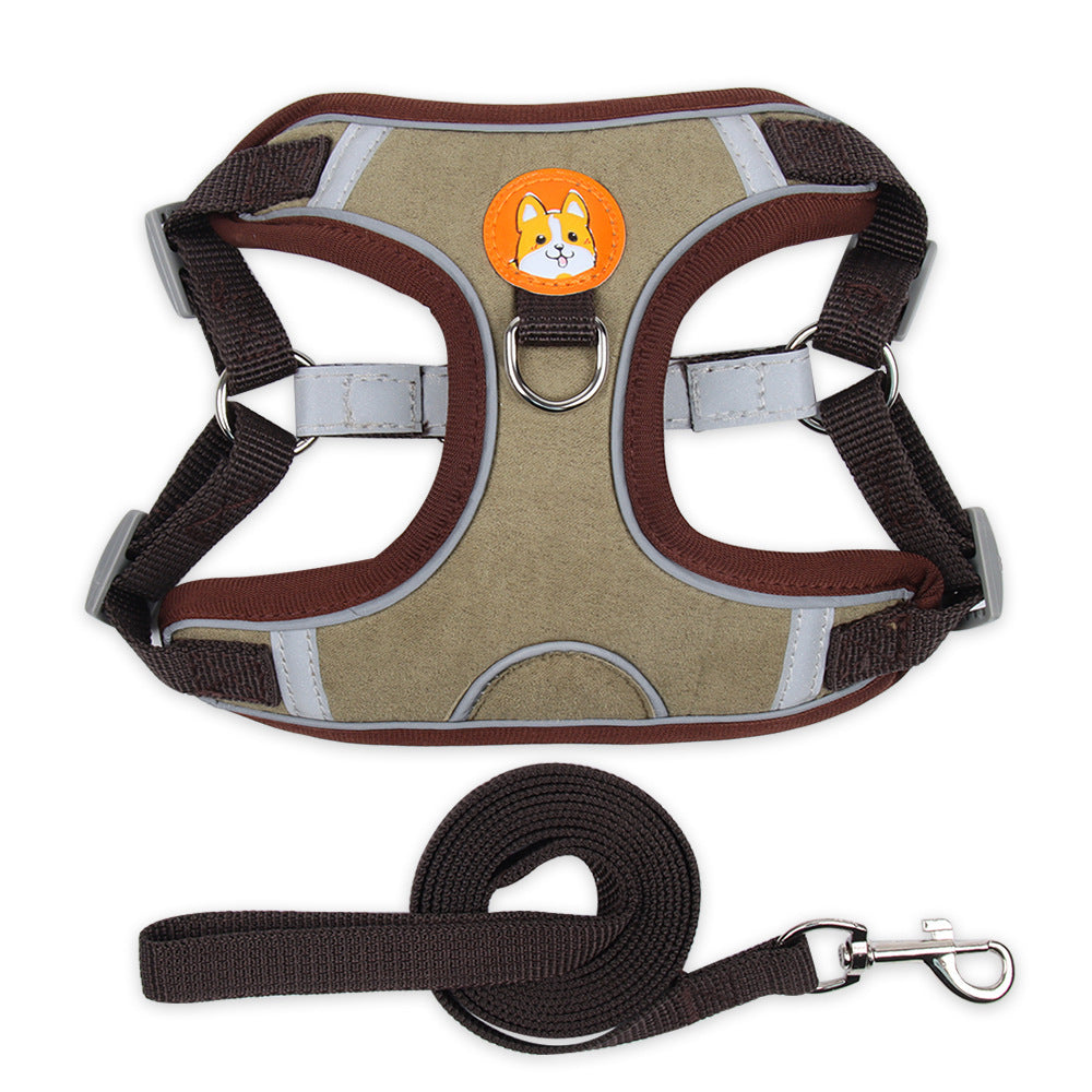 Comfort Fit Pet Harness – Breathable & Reflective with Leash